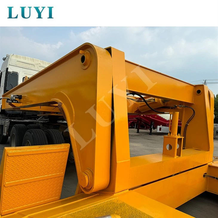 Low-bed Semi-trailer 4 Lines And 8 Axles Transportation 100 Tons Low-bed Semi-trailer 4 Lines And 8 Axles Transportation 100 Tons
