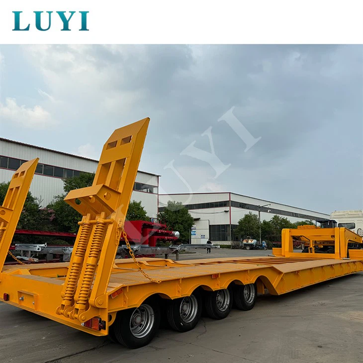 Low-bed Semi-treyler 4 Hat ve 8 Dingil Taşımacılığı 100 Ton